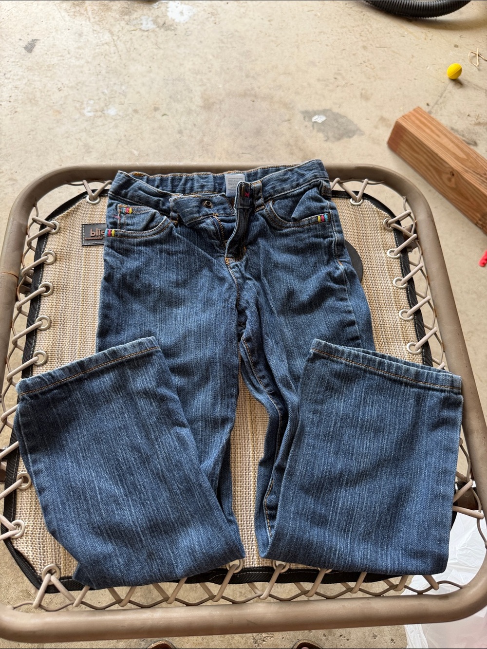 Carter's Dark Blue Straight Leg Jeans with Subtle Stitch Accents